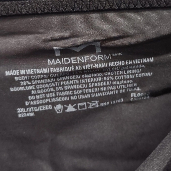 Maidenform Flexees High Waist Brief Sculpts Ultra Firm Cooling FL0073 Black 3XL - Picture 3 of 6